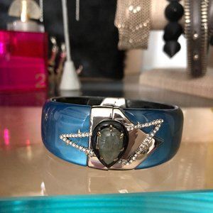 Alexis Bittar New Lucite and Pave Bangle